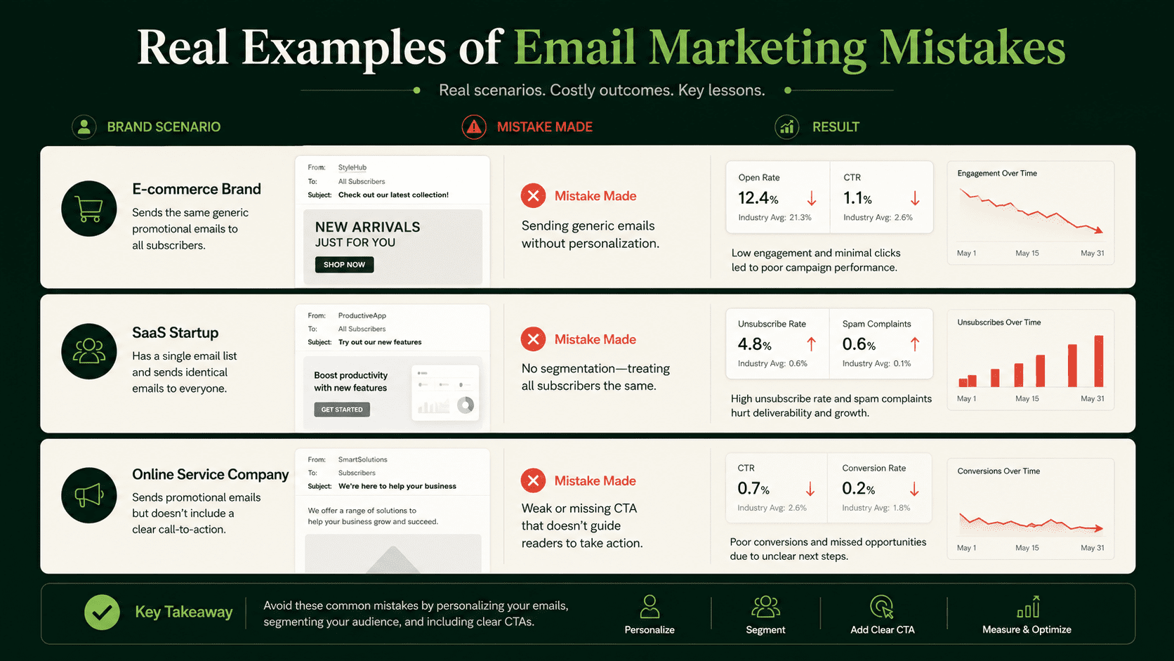 Email marketing mistakes