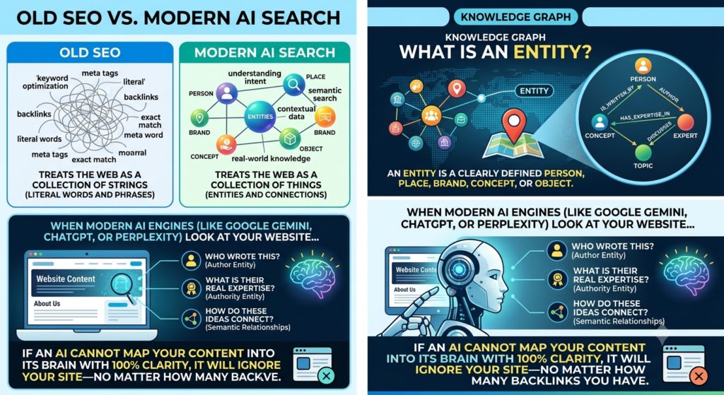Entity-based SEO strategy, Generative Engine Optimization techniques, Answer Engine Optimization checklist